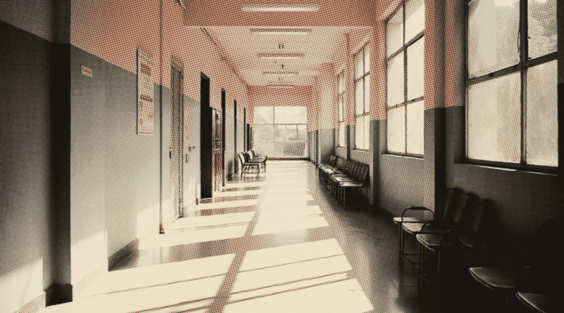 A long university administration corridor in the morning — PTPTN Login 2026: Check Balance, Repayment & Discounts