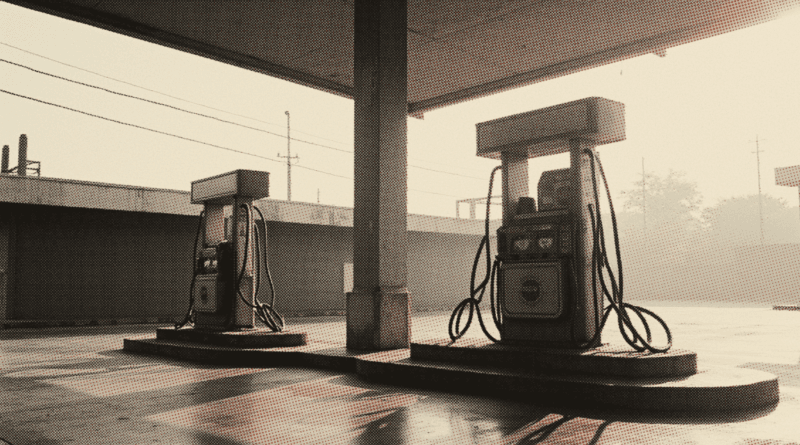 An empty petrol station forecourt at dawn — RON95 Subsidy 2026: BUDI95 Eligibility & Price Per Litre