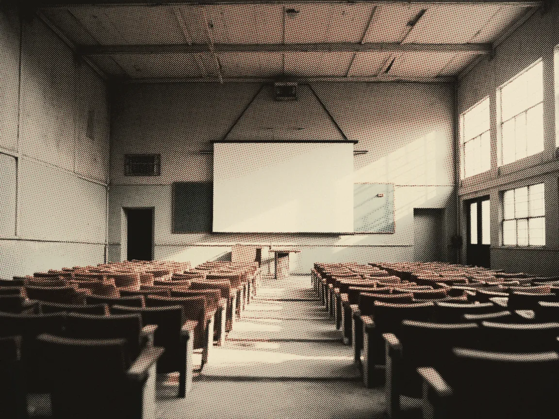 Private University Malaysia 2026: Fees, Ranking & PTPTN — an empty lecture hall seen from the back