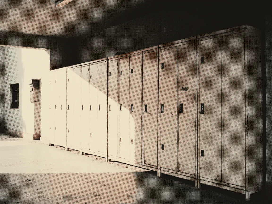 EPF Akaun Fleksibel Withdrawal 2026: Limits & Timing — a bank of steel deposit lockers along a bare corridor wall