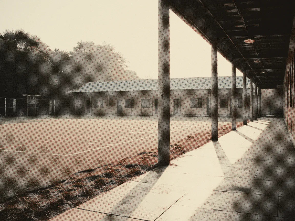 International School Fees Malaysia 2026: Full Cost Breakdown — an empty school field with faded line markings