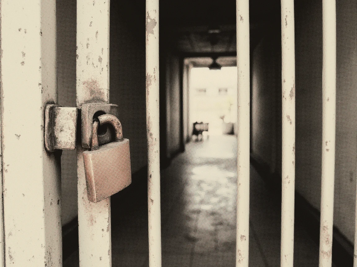 Landlord Tenant Dispute Malaysia 2026: Rent and Eviction — an open brass padlock hanging on a folding metal gate