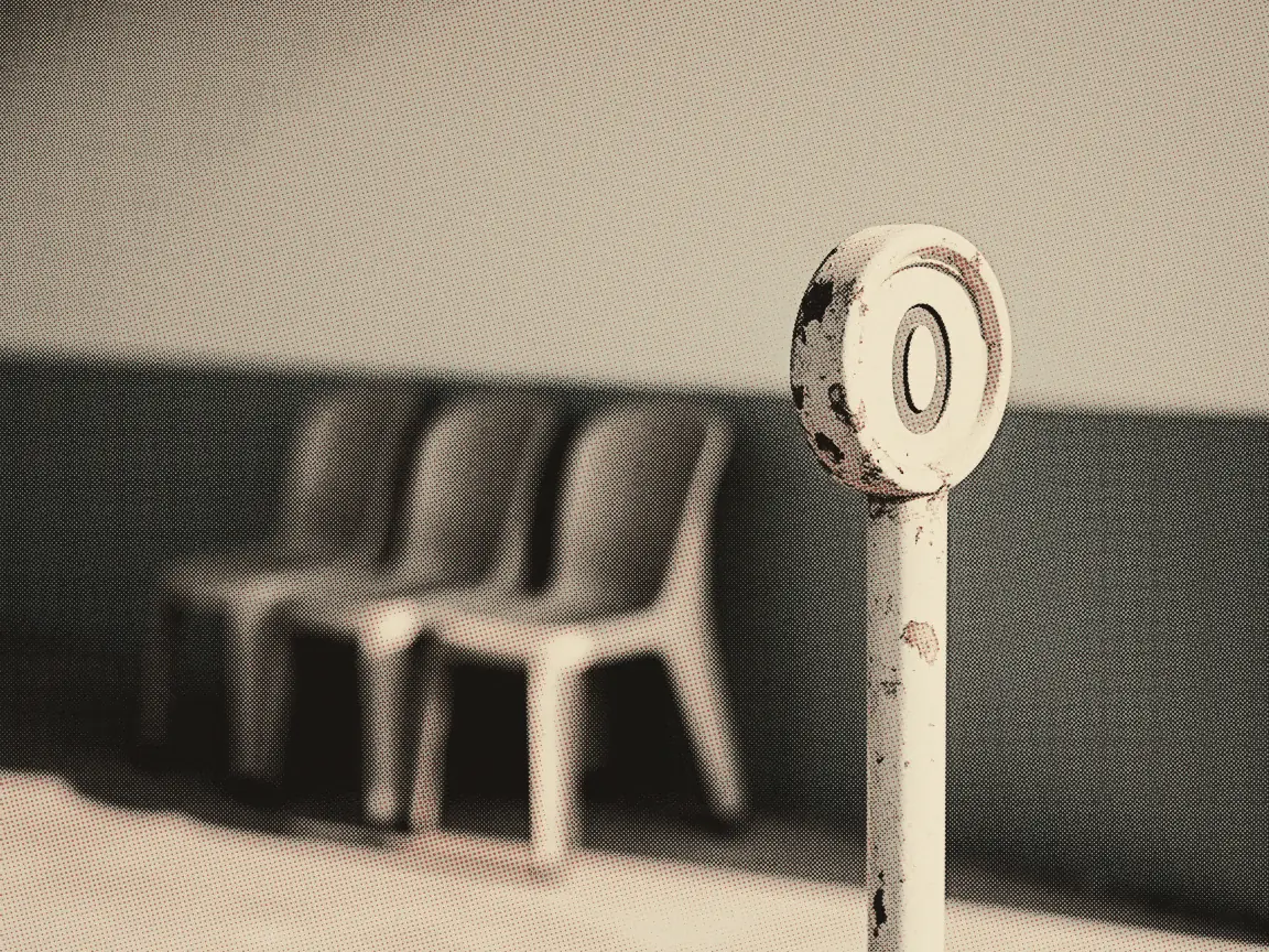 SPA9 Login 2026: Apply for Government Jobs & Interview Prep — the rounded head of a queue-number post and stacked plastic chairs
